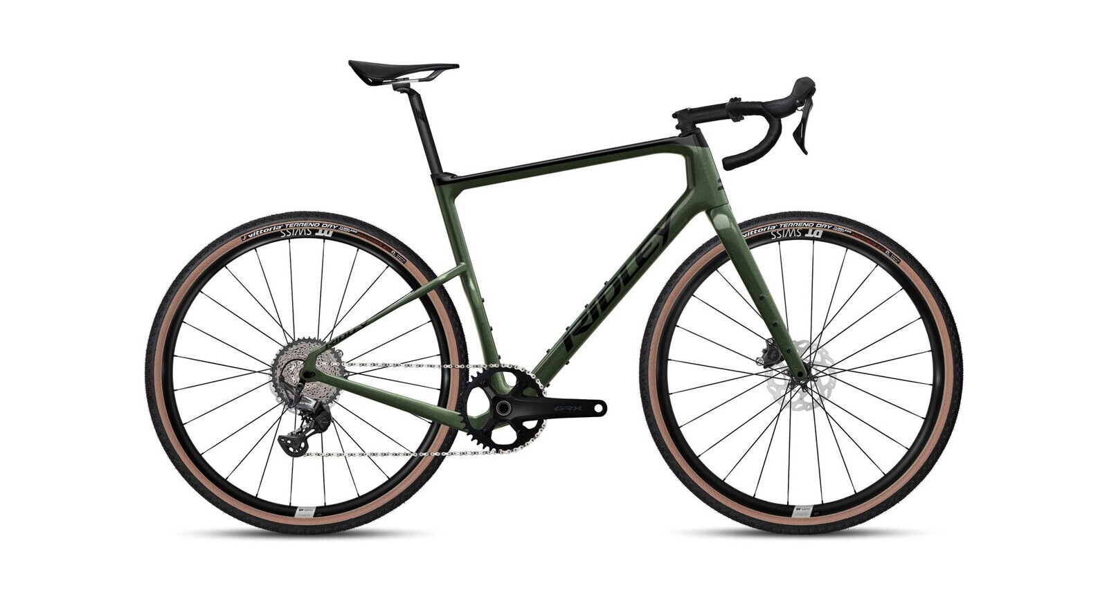 Gravel kolo RIDLEY KANZO Adventure GRX600 Army Green Metallic/Black Barva: Army Green Metallic Black, Velikost: XS