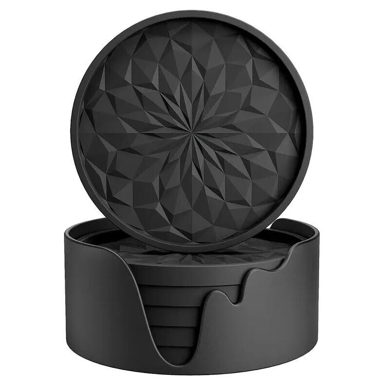 Silikonové podtácky - Sada 6ks s držákem