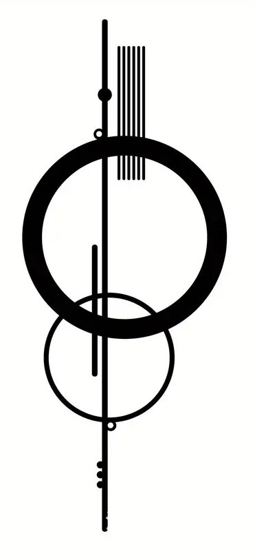 Kovová nástěnná dekorace 40 cm - Orbis