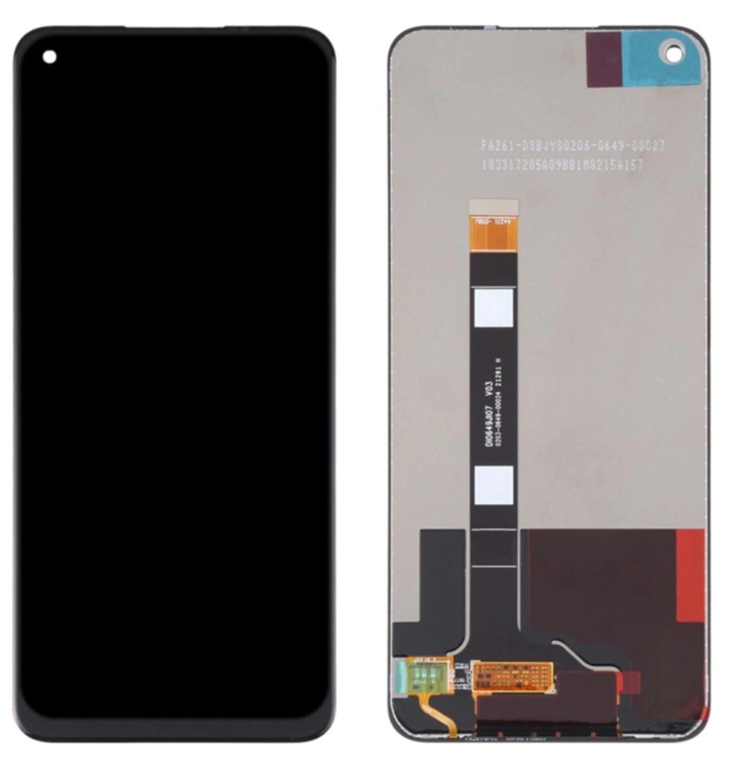 LCD display + dotyková deska + přední kryt pro Realme 8 (TFT)