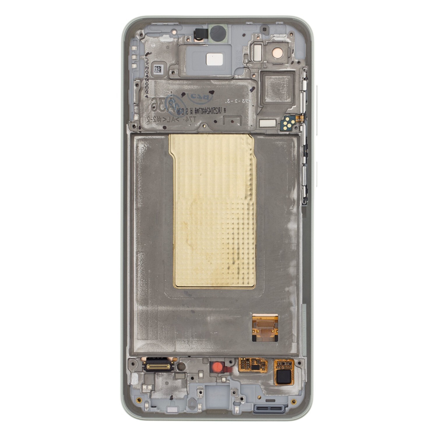 LCD display + dotyková deska + přední kryt pro Samsung Galaxy A36 5G, lime (Service Pack)