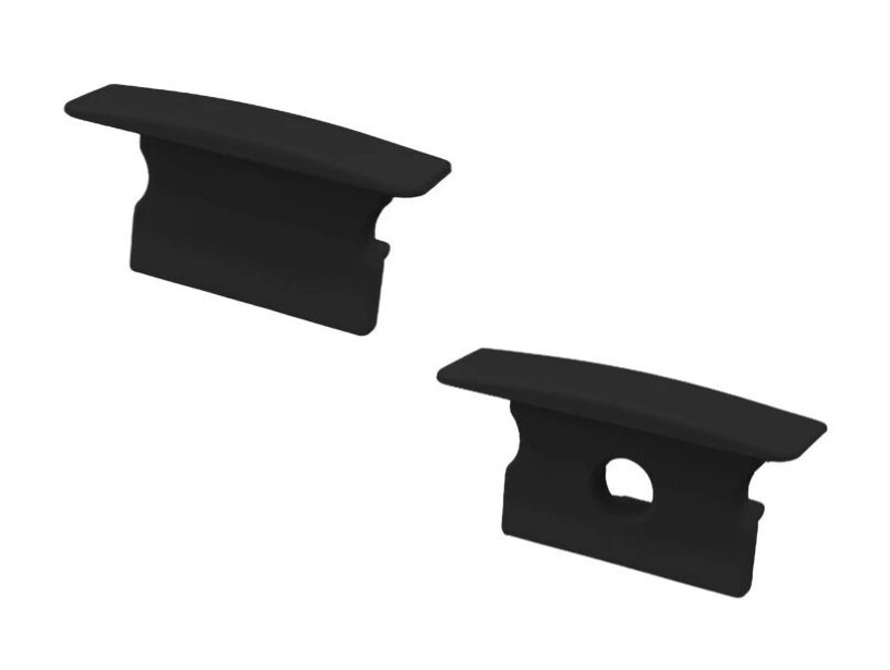 LED Solution Koncovka vestavného profilu V25 černá Vyberte variantu: Koncovka plná LP316B-END