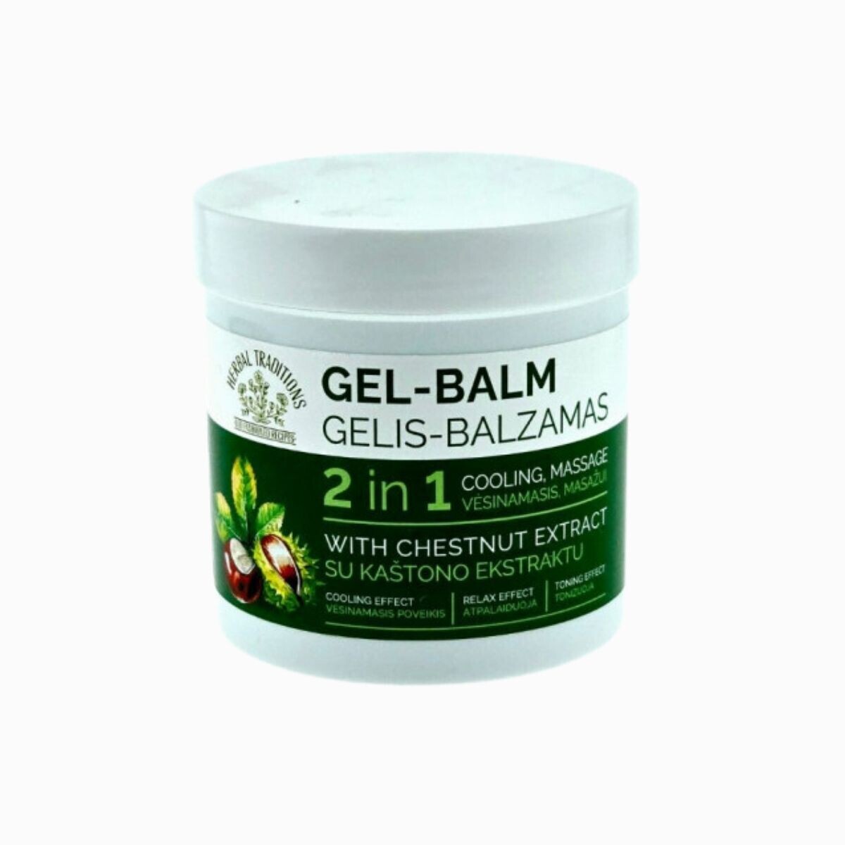 Krémový gel-balzám na nohy s jírovcem maďalem – 250 ml – Herbal Traditions