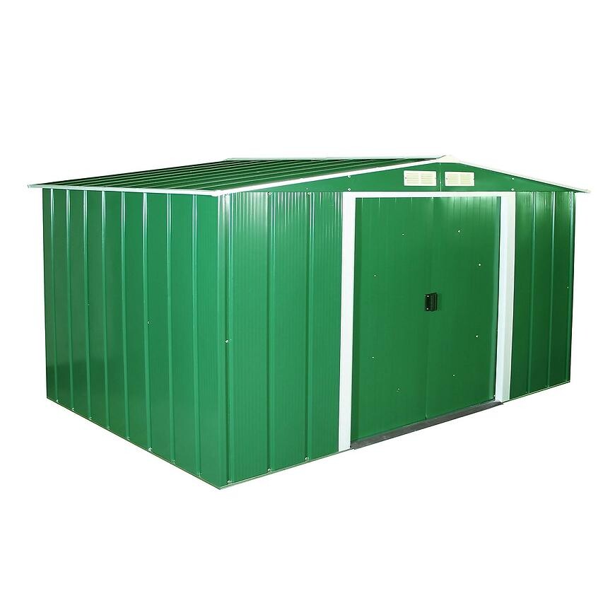 Eco kovový zahradní domek 2423x3221x1961 zelený