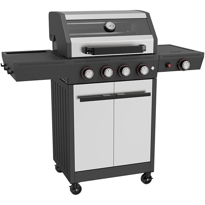 Mercado plynový gril Luxe silver 4+1  15kw