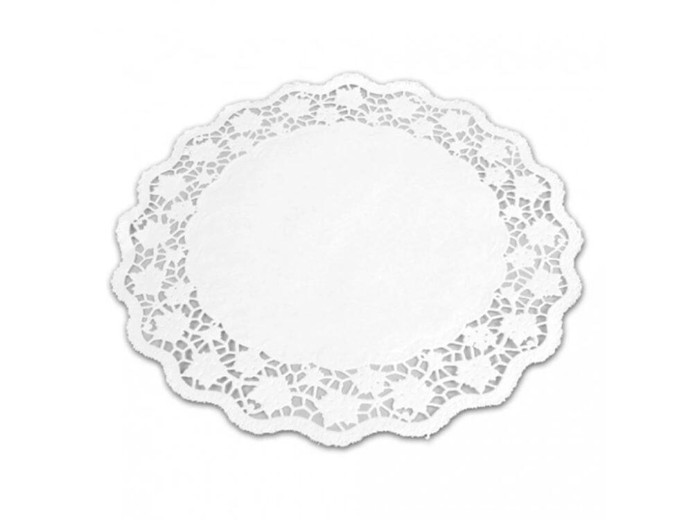 Papírová krajka pod dorty 34 cm / 100 ks v balení - SvětCukrářů.cz