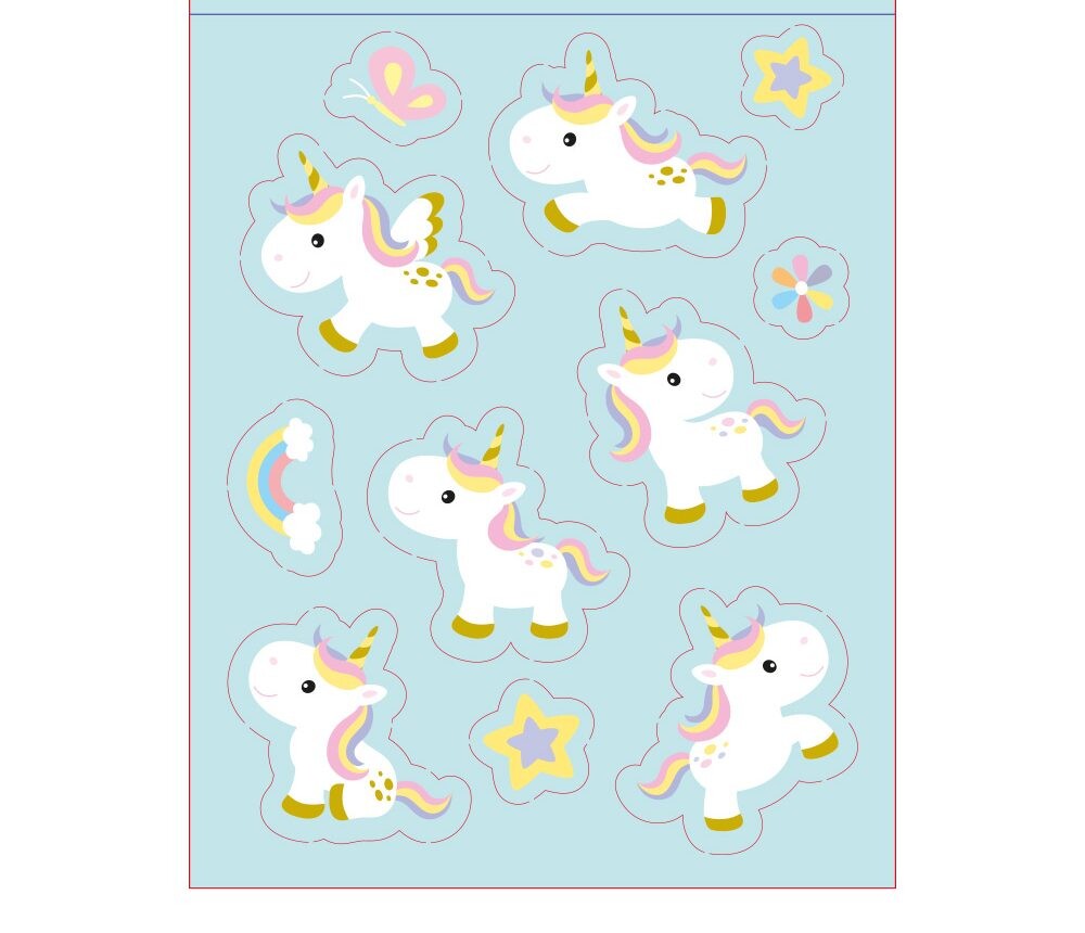 Jednorožci - dekorace z jedlého papíru - Ostatní