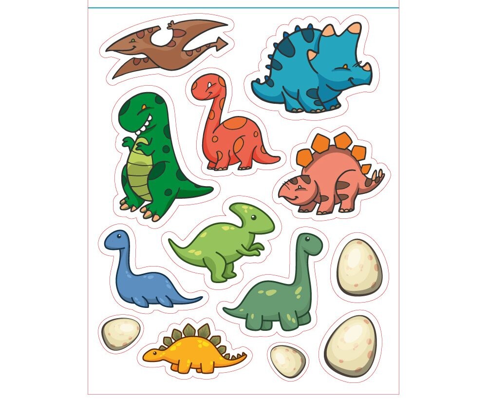 Dino - dekorace z jedlého papíru - Ostatní