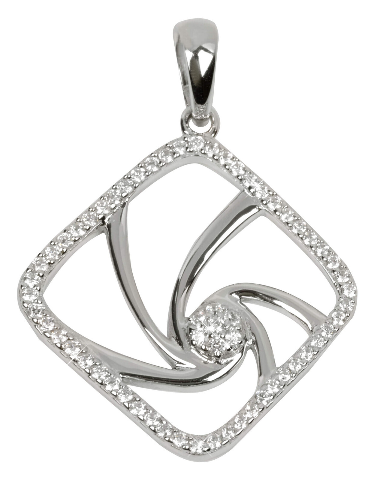 Silver Cat Designový stříbrný přívěsek s kubickými zirkony Beauty SC083