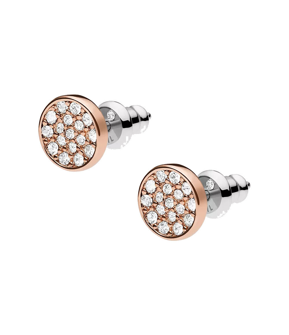 Fossil Něžné náušnice pecky z mosazi JOA00281791