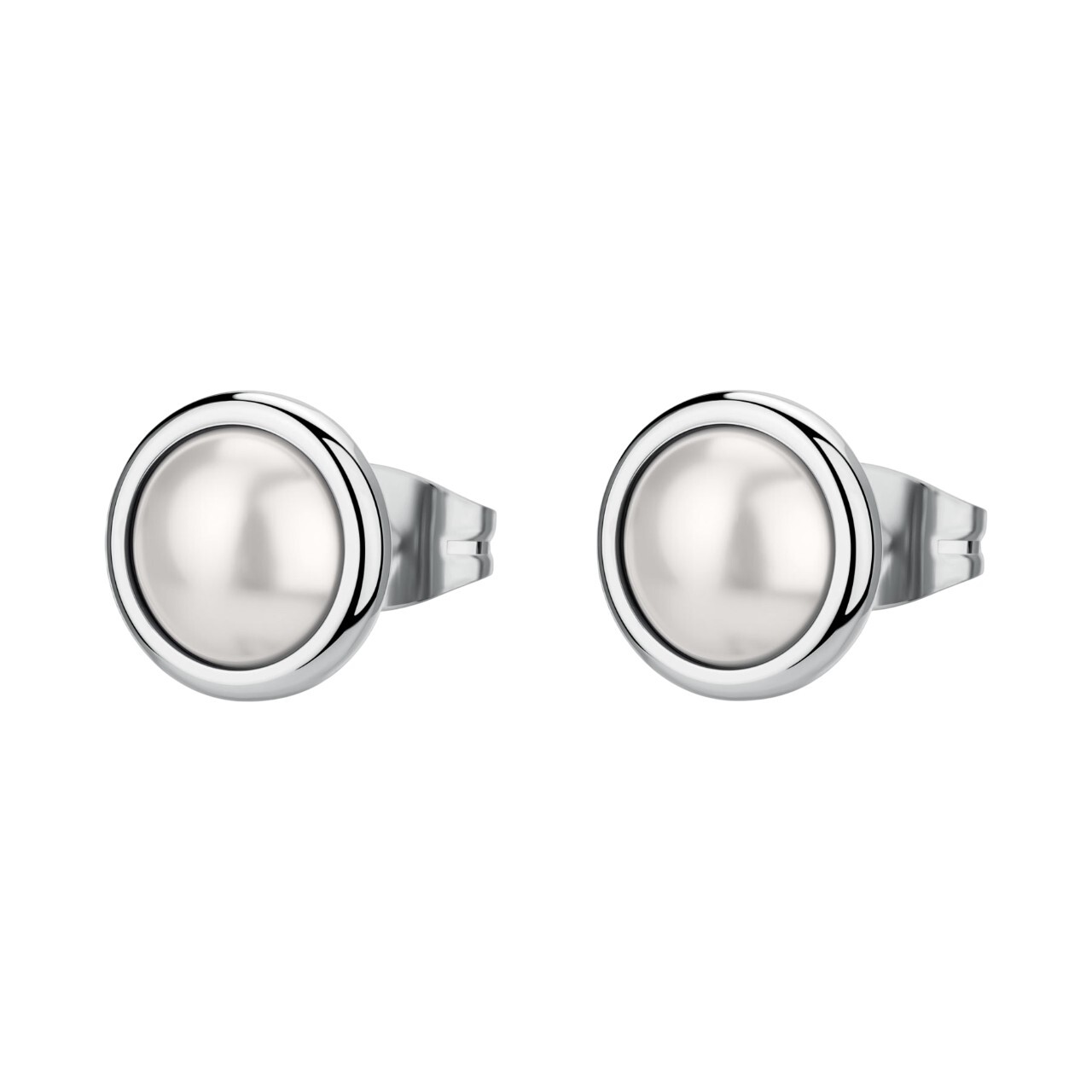 Brosway Ocelové peckové náušnice s perličkami Essential BNL148