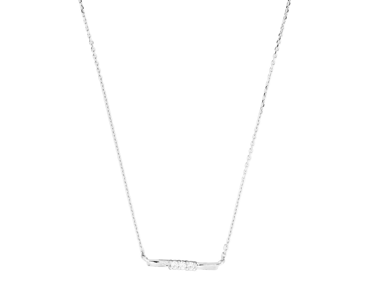 Silver Cat Elegantní stříbrný náhrdelník se zirkony Beauty SC637