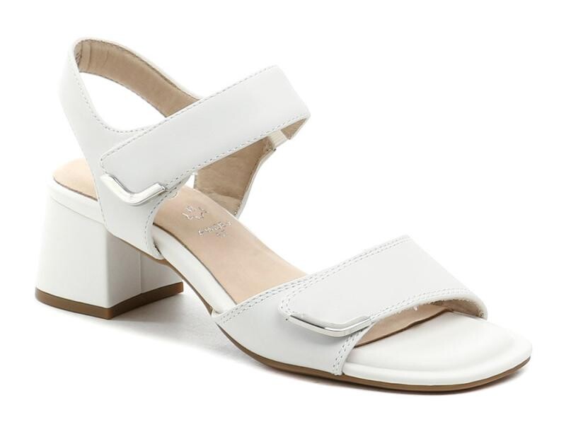 Tamaris Comfort 8-88317-44 bílé dámské sandály na podpatku
