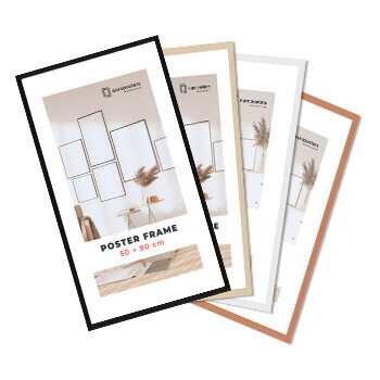 DEBEX (RAMEX) Rám na plakát 50×90 cm, Bílá – Plast