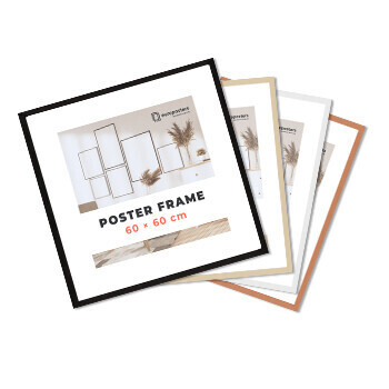 DEBEX (RAMEX) Rám na plakát 60×60 cm, Bílá – Plast