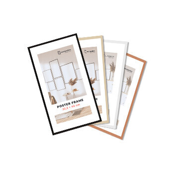 DEBEX (RAMEX) Rám na plakát 22,2×40 cm, Bílá – Plast