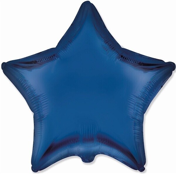 Balónek fóliový hvězda námořnicky modrá 47cm