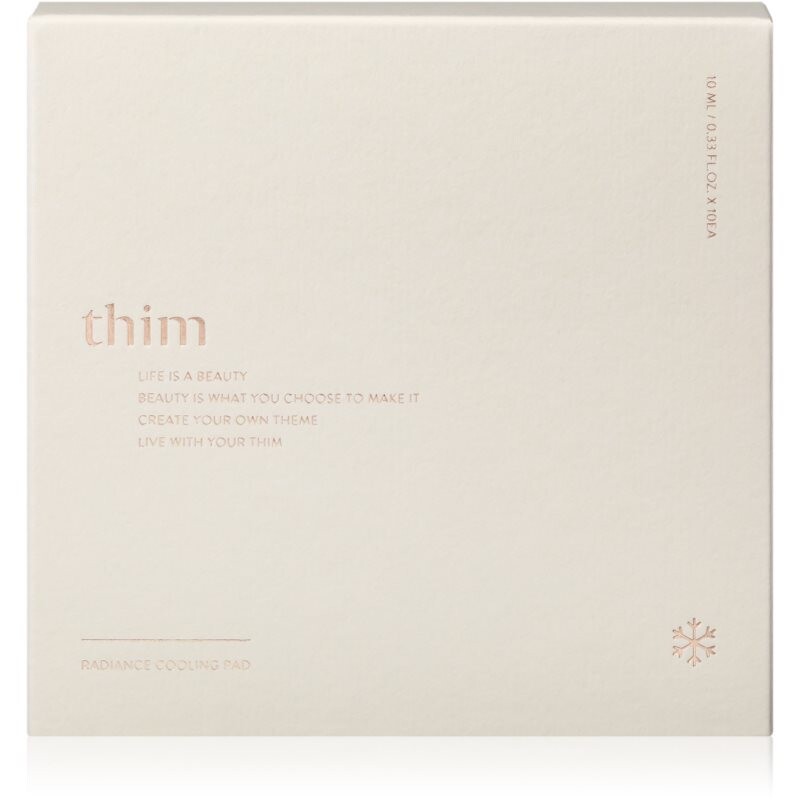 thim Radiance Cooling Pad tonizační polštářky s chladivým účinkem 10 ks