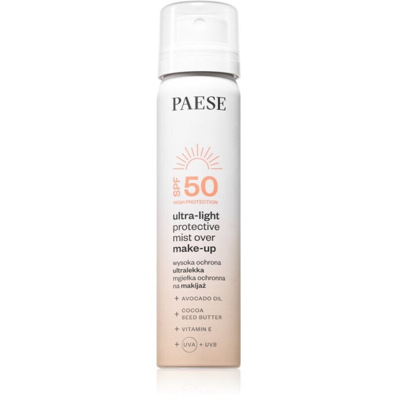Paese Ultra-light Protective Mist Over Make-up fixační sprej na make-up SPF 50 75 ml