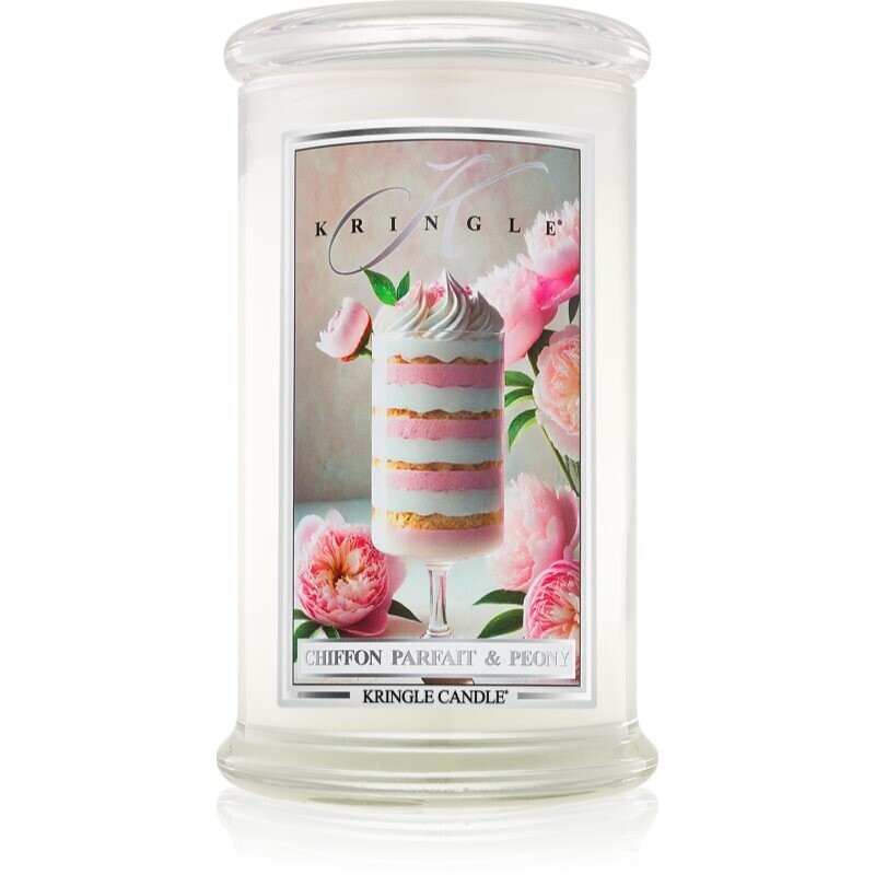 Kringle Candle Chiffon Parfait & Peony vonná svíčka 623 g