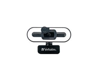 Verbatim USB webkamera AWC-02 s mikrofonem a osvětlením Full HD 1080p s automat. ostřením,černá