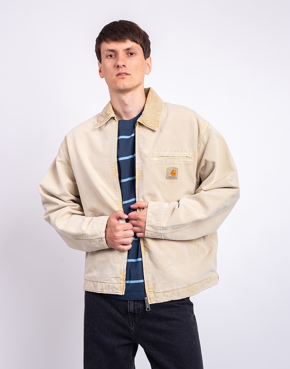 Carhartt WIP OG Detroit Jacket Dusty H Brown/ Dusty H Brown chalk wash XS