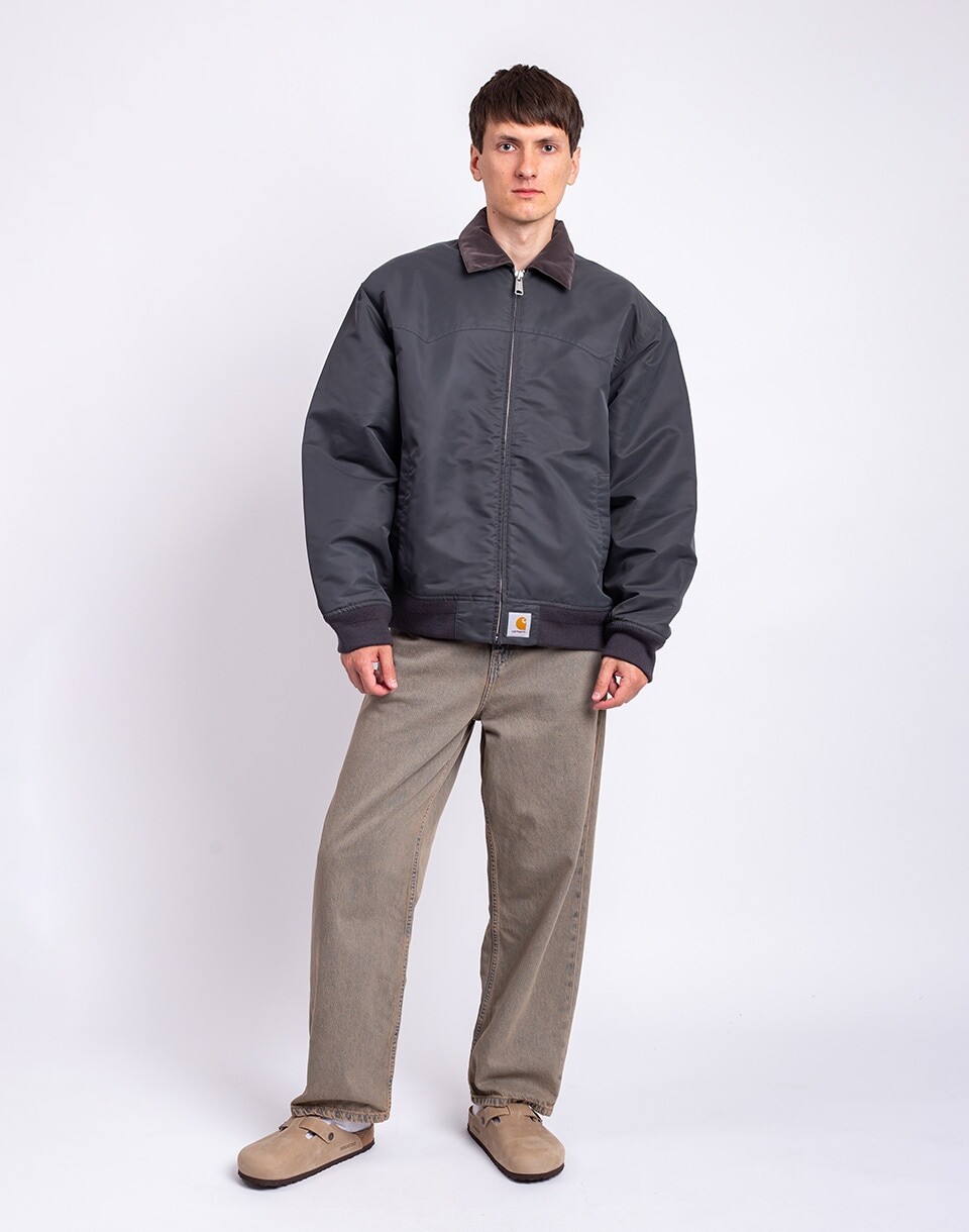 Carhartt WIP Santa Fe Alumni Jacket Graphite/Dark Fir S