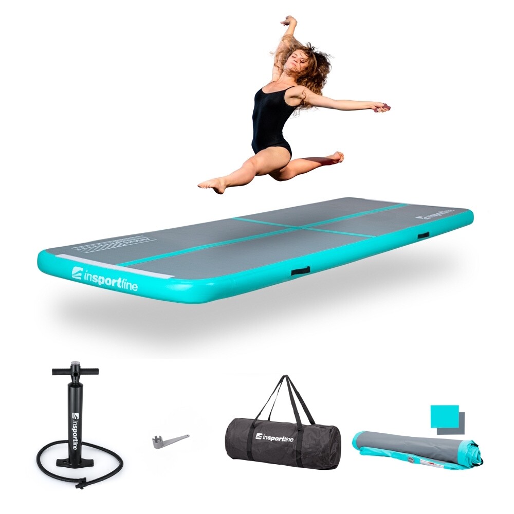 inSPORTline Airstunt 300x100x10 cm šedá s ruční pumpou