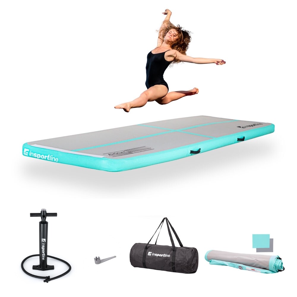 inSPORTline Airstunt 300x100x10 cm bílá s ruční pumpou