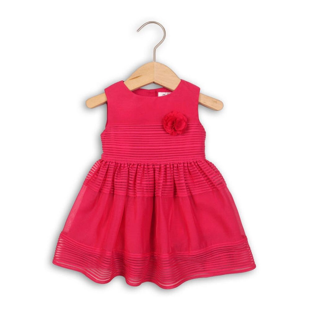 Šaty dívčí, Minoti, BEE 4, růžová - 68/74 | 6-9m