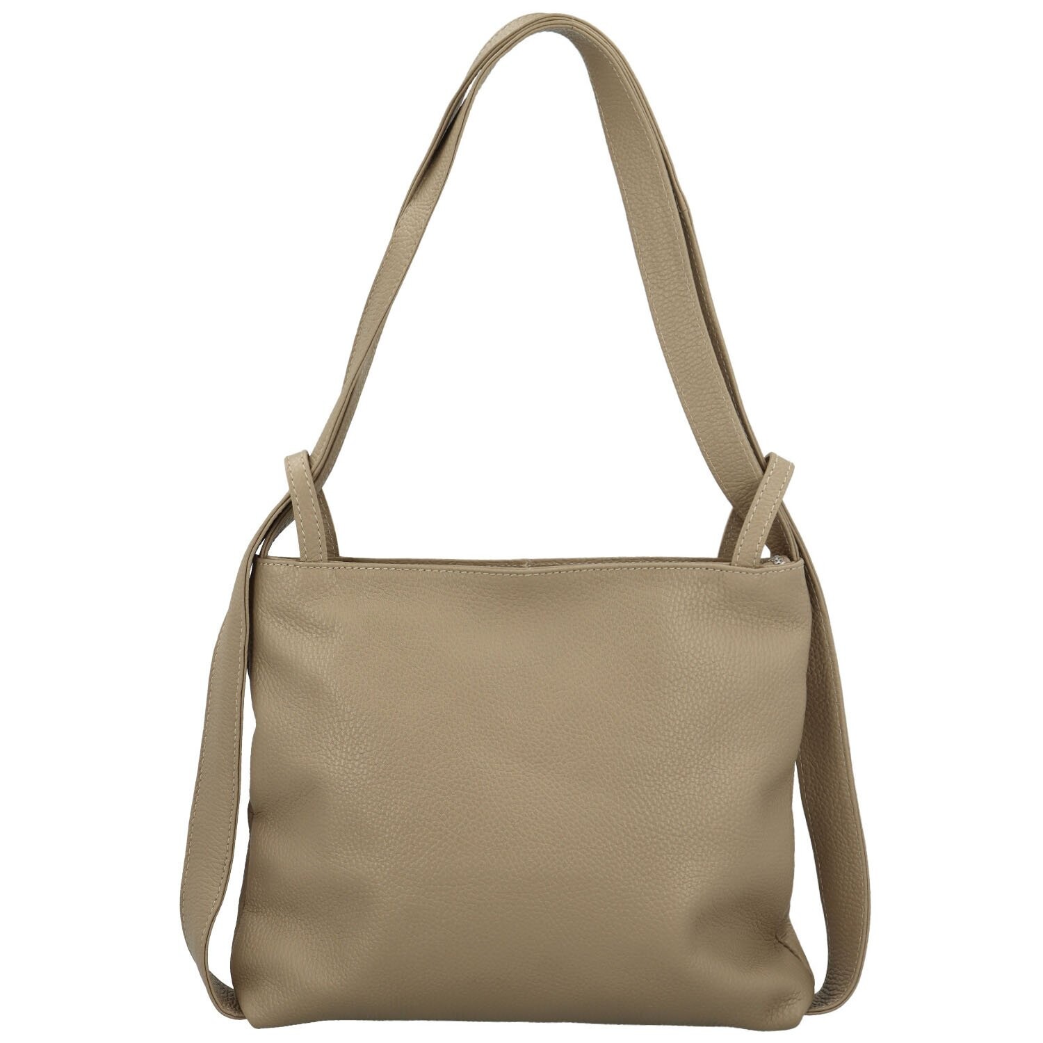 Trendy dámský kožený kabelko-batoh Ruoxi, taupe