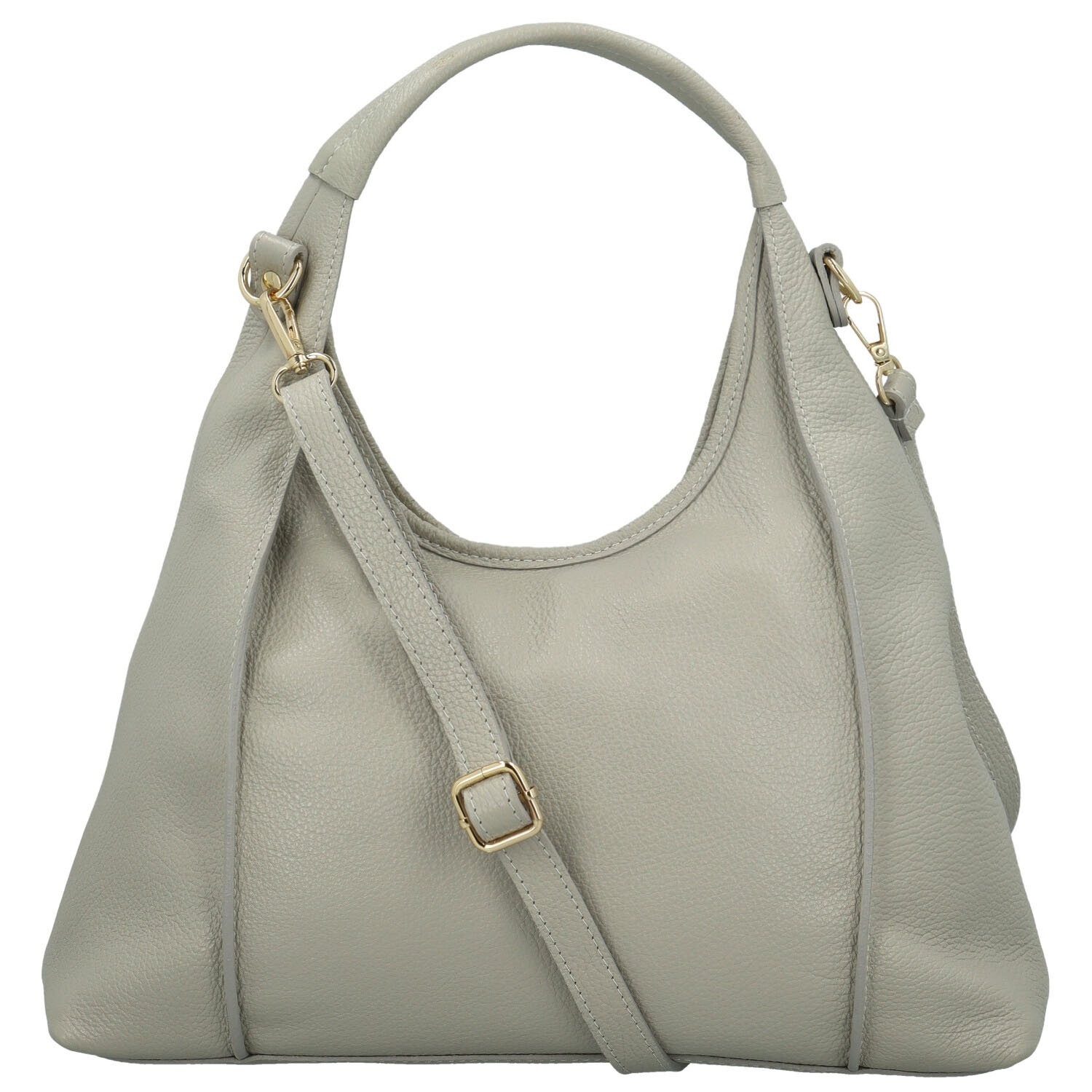 Dámská kožená kabelka na rameno černá - Delami Vera Pelle Aristid černá