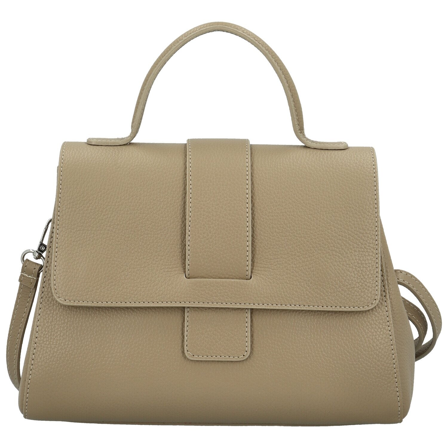 Stylová dámská kožená kabelka do ruky Yesenia, béžová