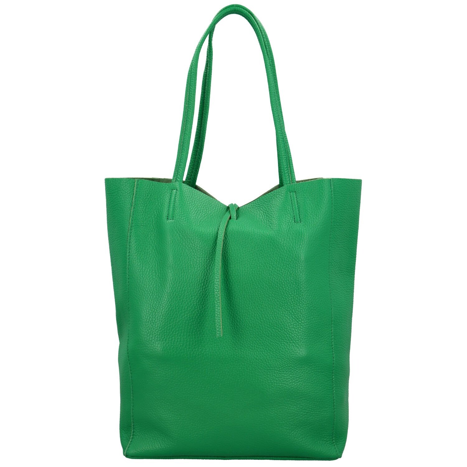 Luxusní dámská kožená kabelka na rameno Jane new, zelená