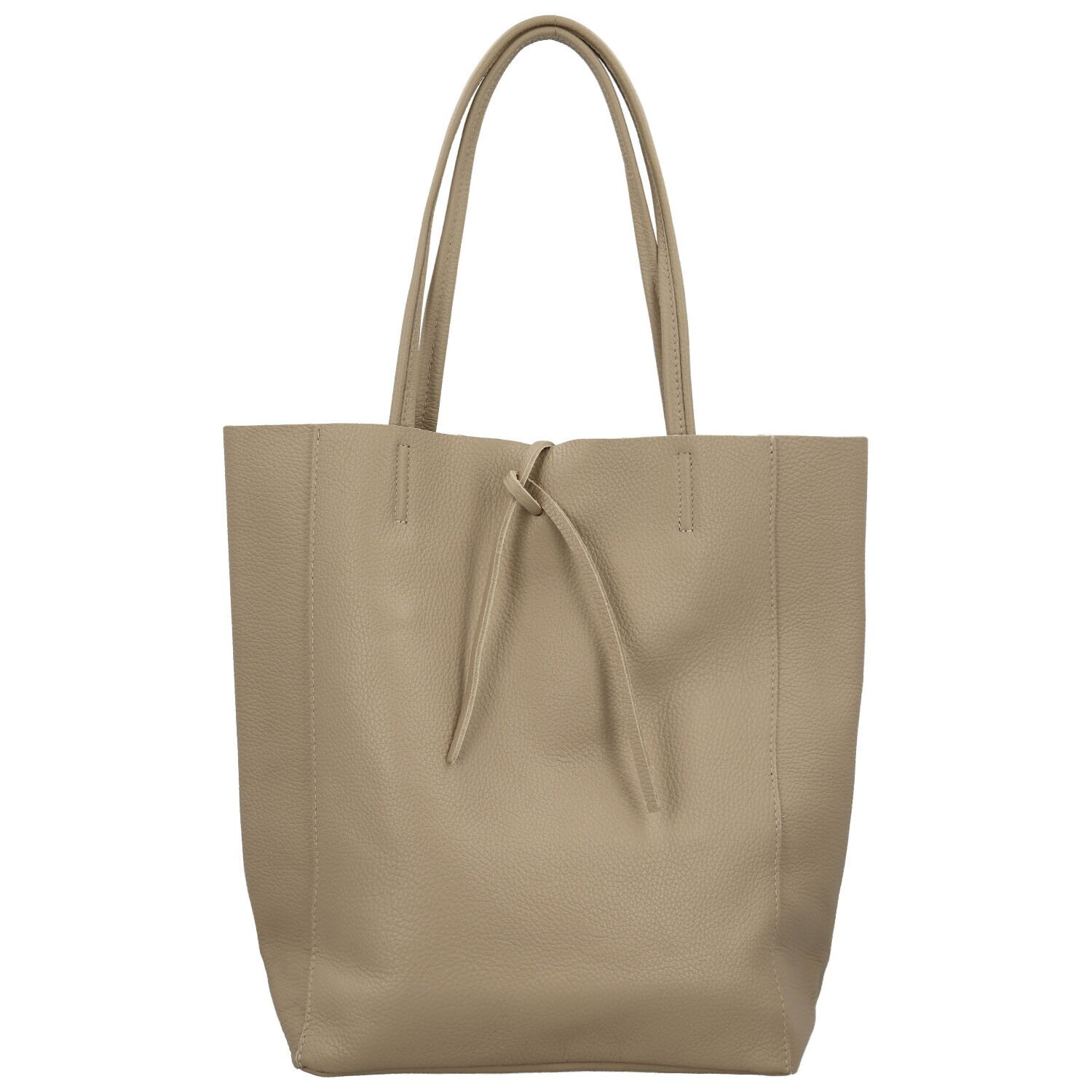 Luxusní dámská kožená kabelka na rameno Jane new, taupe