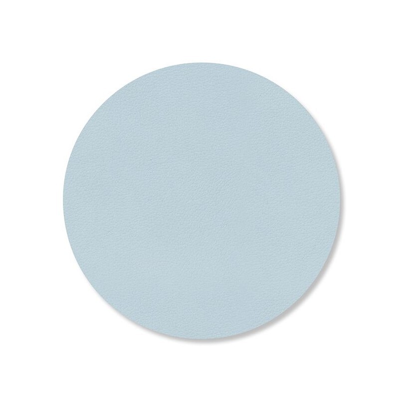 Podtácek CIRCLE NUPO 10 cm, jemně oblačná, kůže, LIND DNA