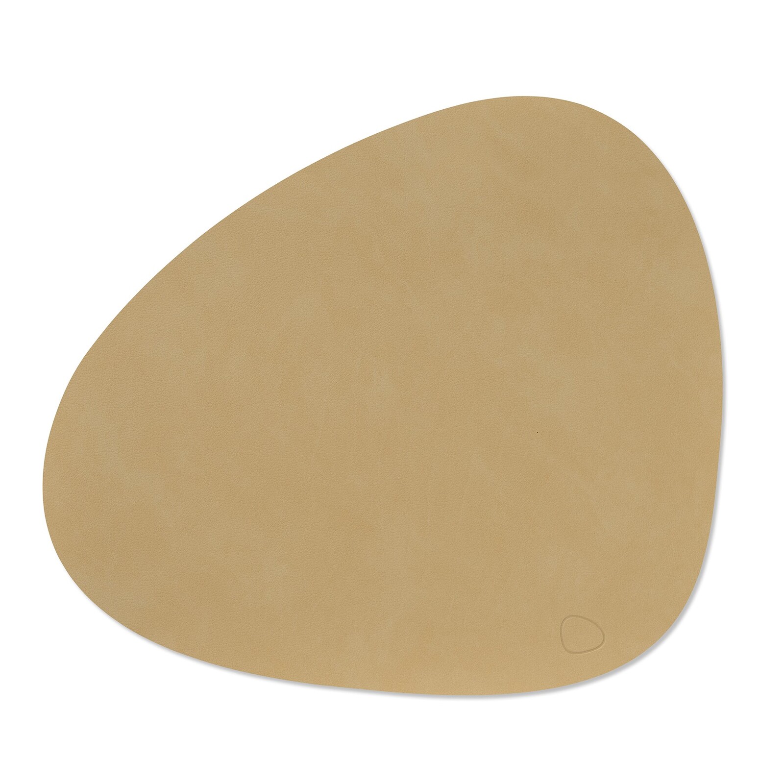Prostírání CURVE NUPO 37 x 44 cm, khaki, kůže, LIND DNA