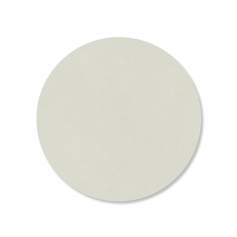 Podtácek CIRCLE NUPO 10 cm, lněná, kůže, LIND DNA