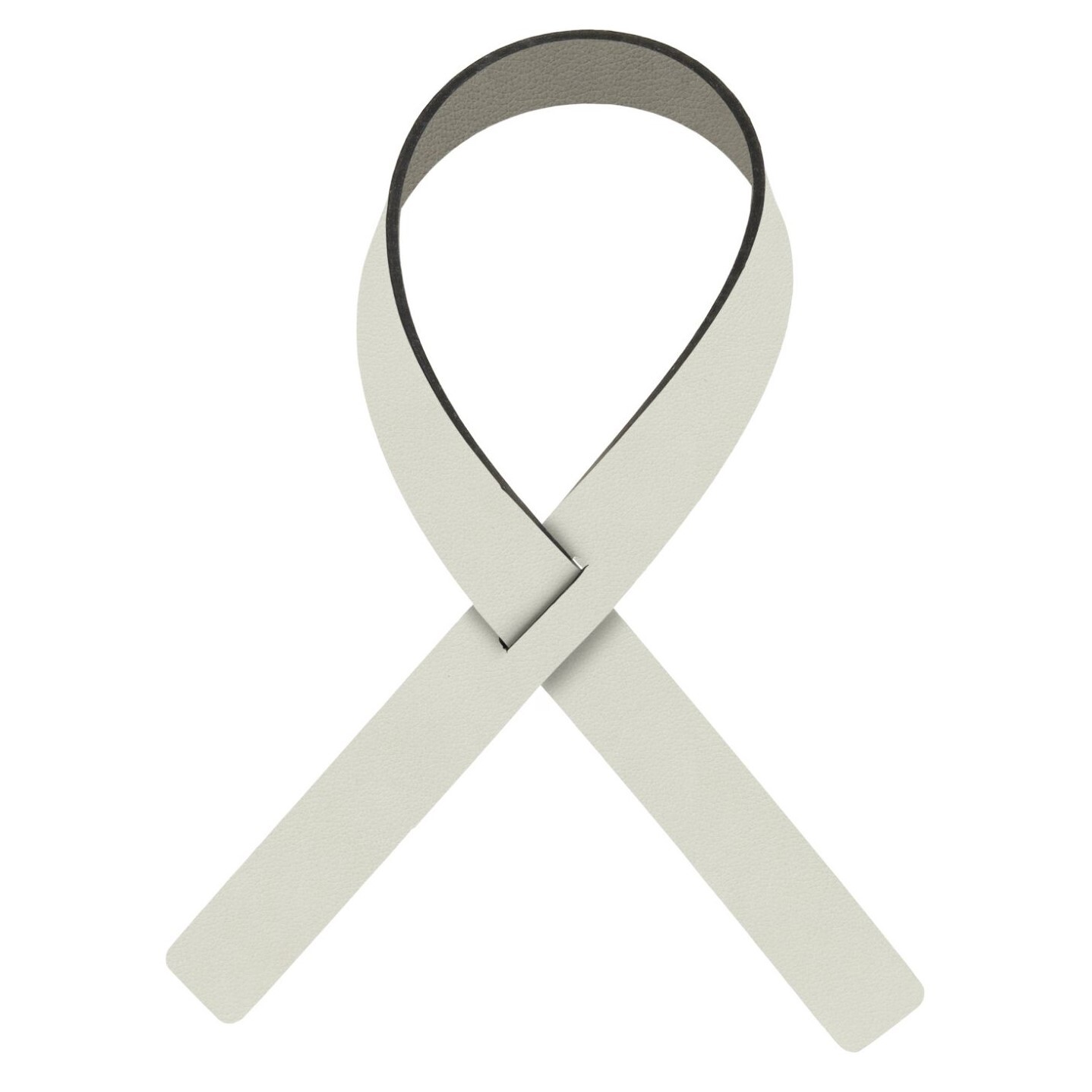 Kroužek na ubrousek FOLD NUPO 30 cm, sada 4 ks, lněná / tmavě šedá, kůže, LIND DNA