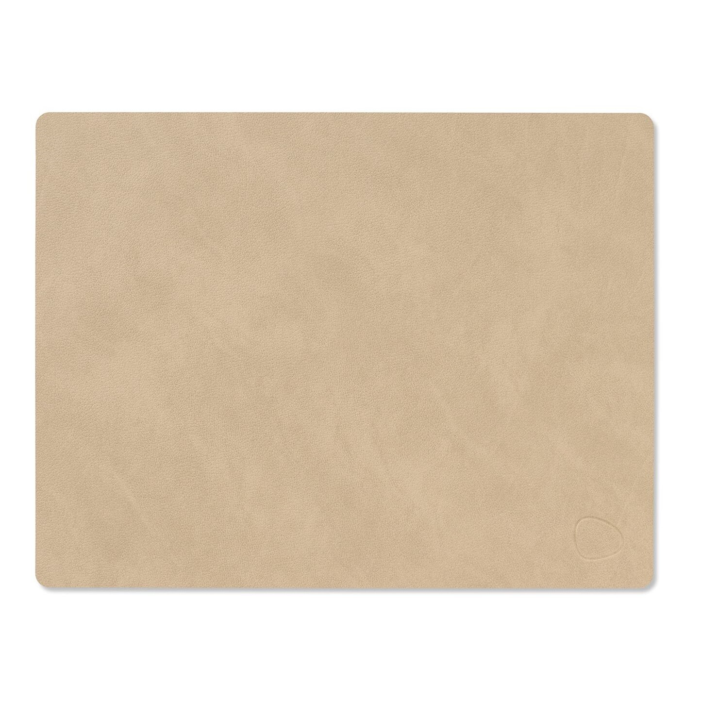 Prostírání SQUARE NUPO 26 x 34 cm, písková, kůže, LIND DNA