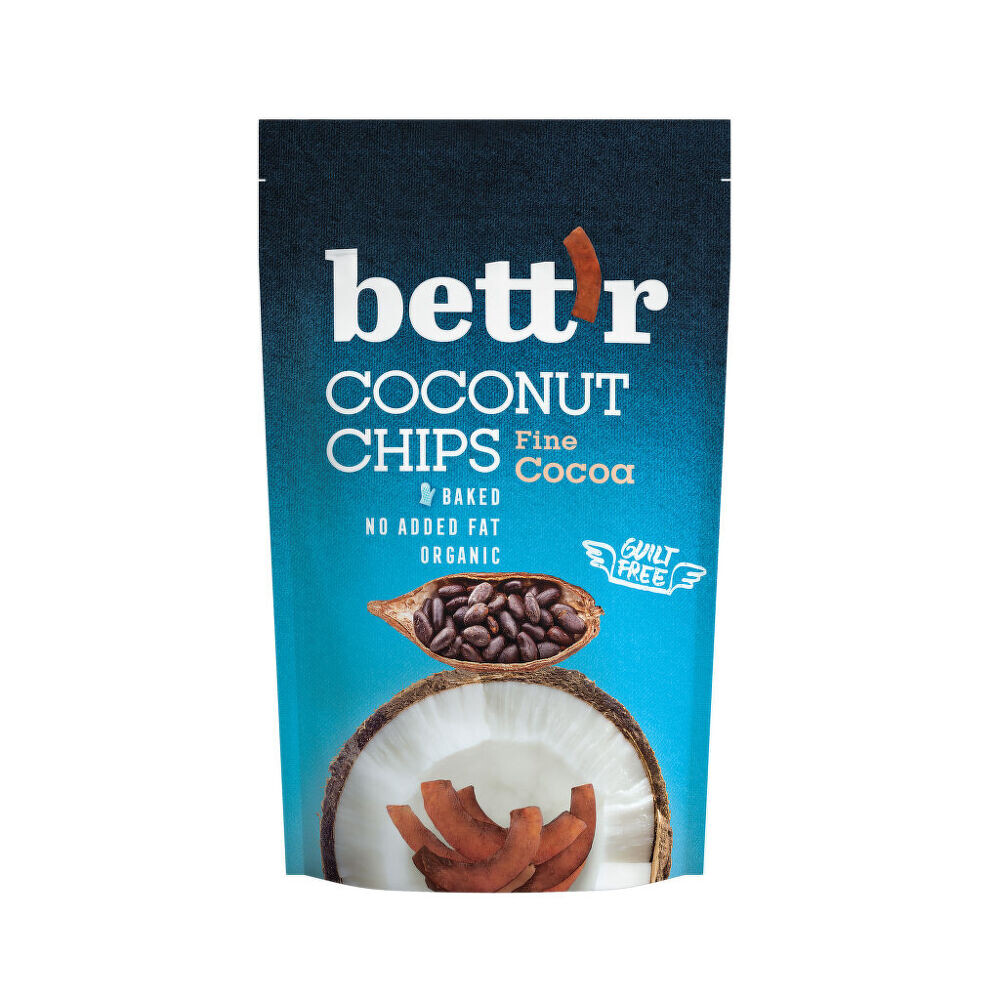 Chipsy kokosové s kakaem 70 g BIO   BETT'R