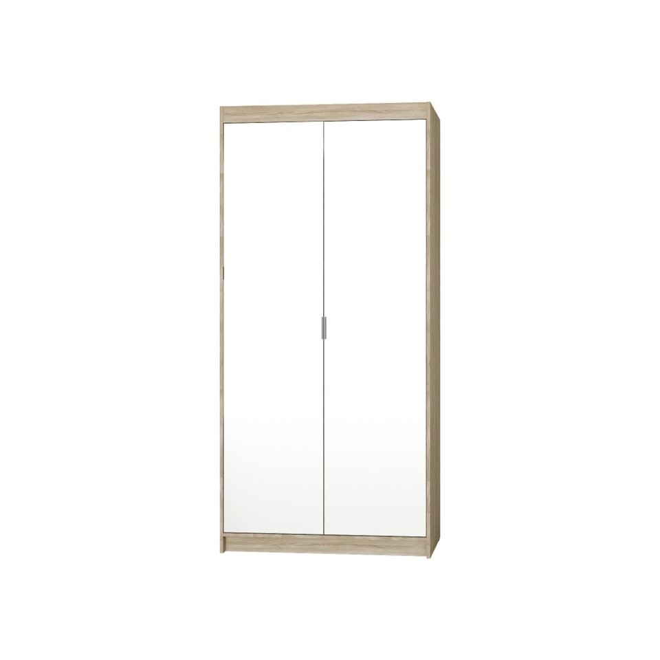 Skříň TEKEN 2D se zrcadly, dub sonoma