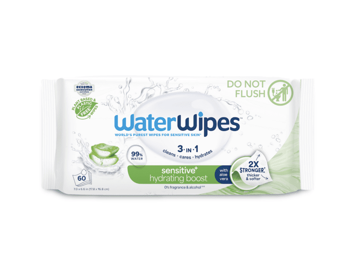 WATERWIPES Ubrousky vlhčené Hydrating clean bez obsahu plastů 60 ks