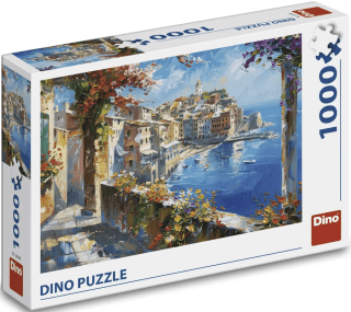 Puzzle Středomořské městečko 1000 dílků