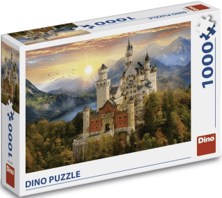 Puzzle Malovaný Neuschwanstein 1000 dílků