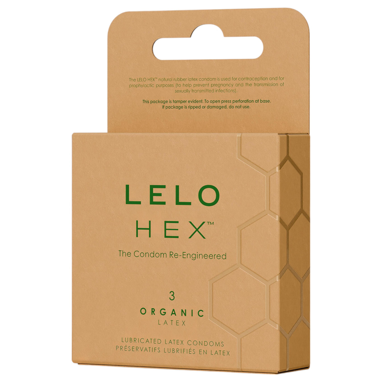 LELO Hex Organic - luxusní kondomy (3 ks)