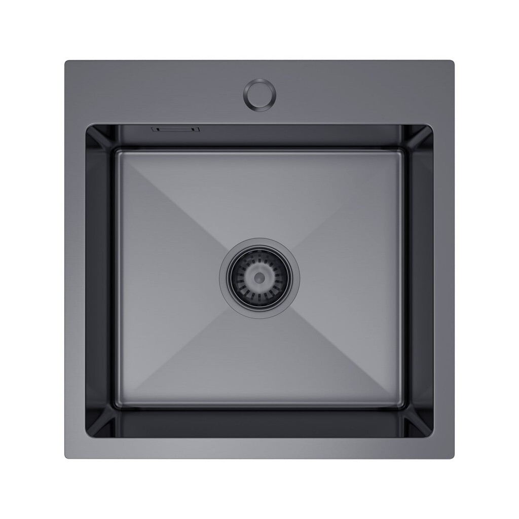 Ocelový dřez 46 x 45, grafit, Velazo VELAZ4645B