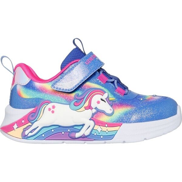 Skechers UNICORN Dívčí vycházková obuv, světle modrá, velikost