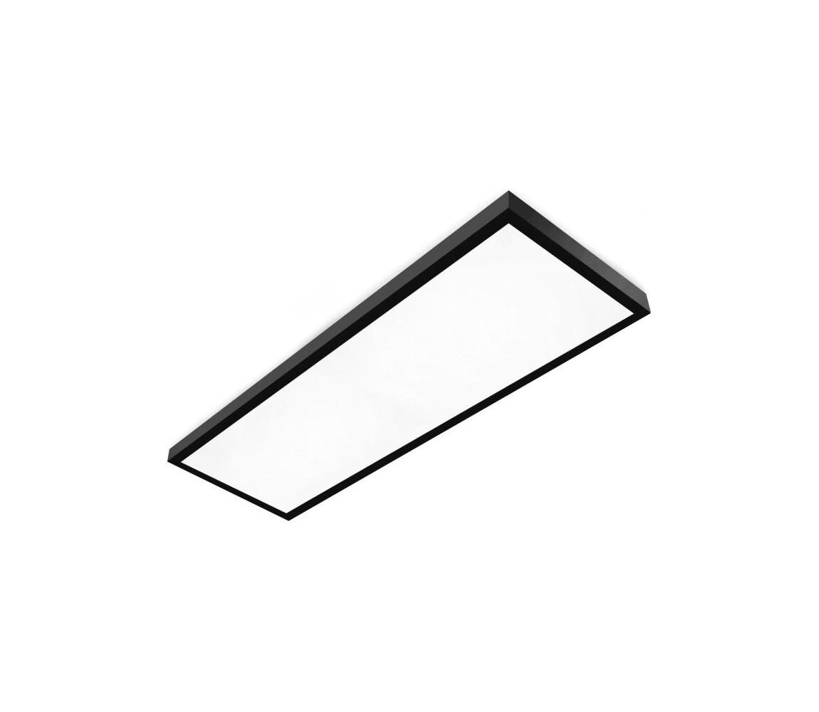 LED Přisazený panel BRISBANE LED/36W/230V 4000K 29,5x119 cm černá