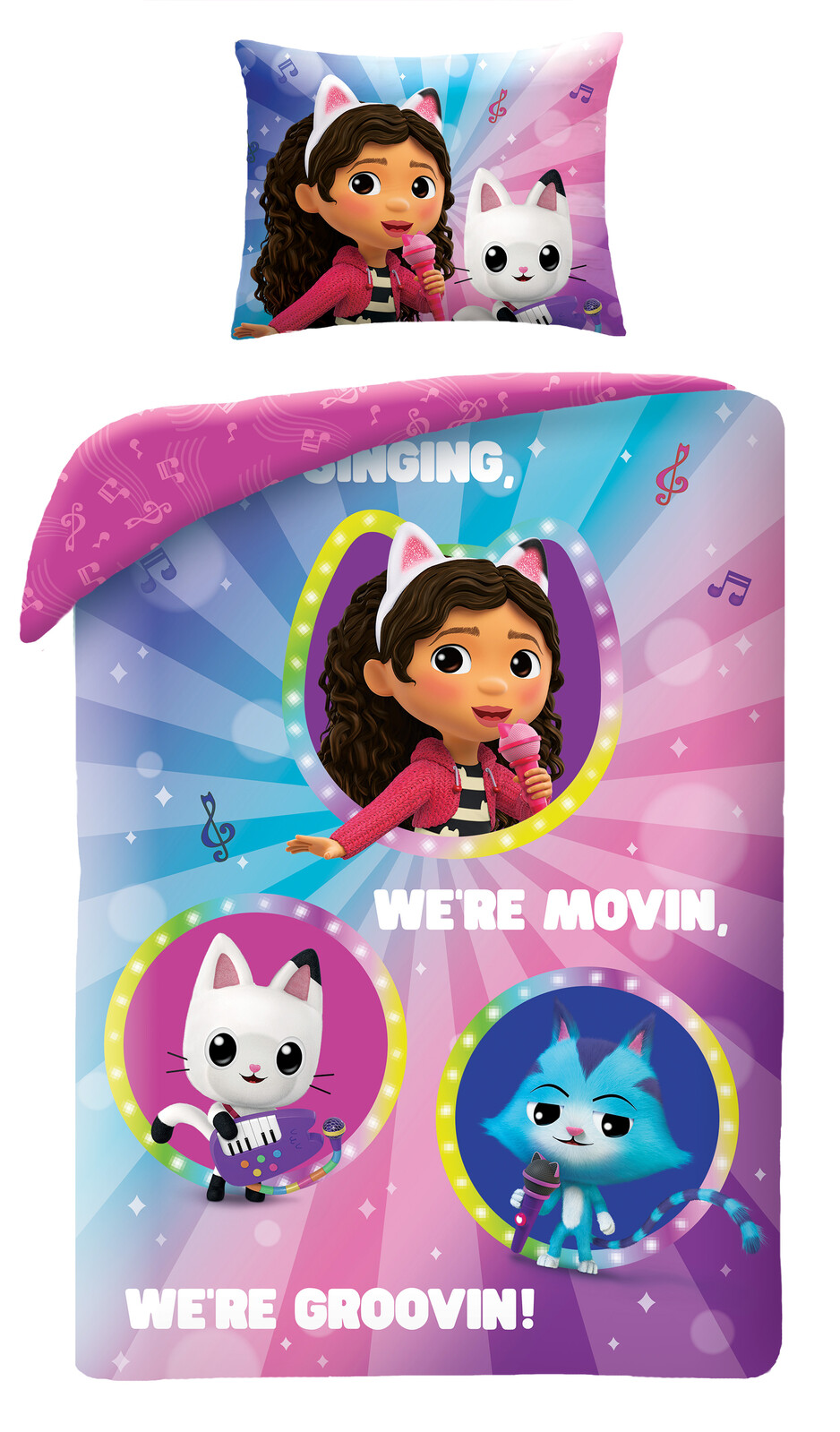 Halantex Povlečení z mikrovlákna 140x200 + 70x90 cm - Gabby's Dollhouse  